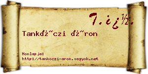 Tankóczi Áron névjegykártya