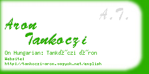 aron tankoczi business card